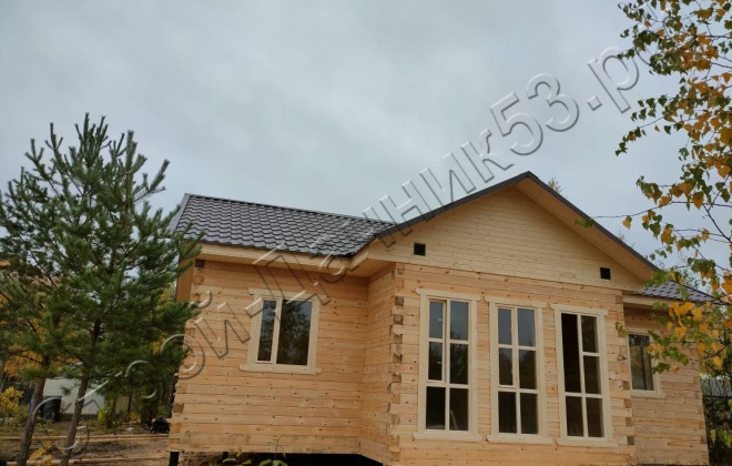 2 Брусовой дом  ОД-10, 10х7,5м, 66М², Московская область, Рузский район, Снт «Садко» (4)